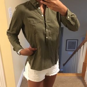 Loft long sleeve mid way button down